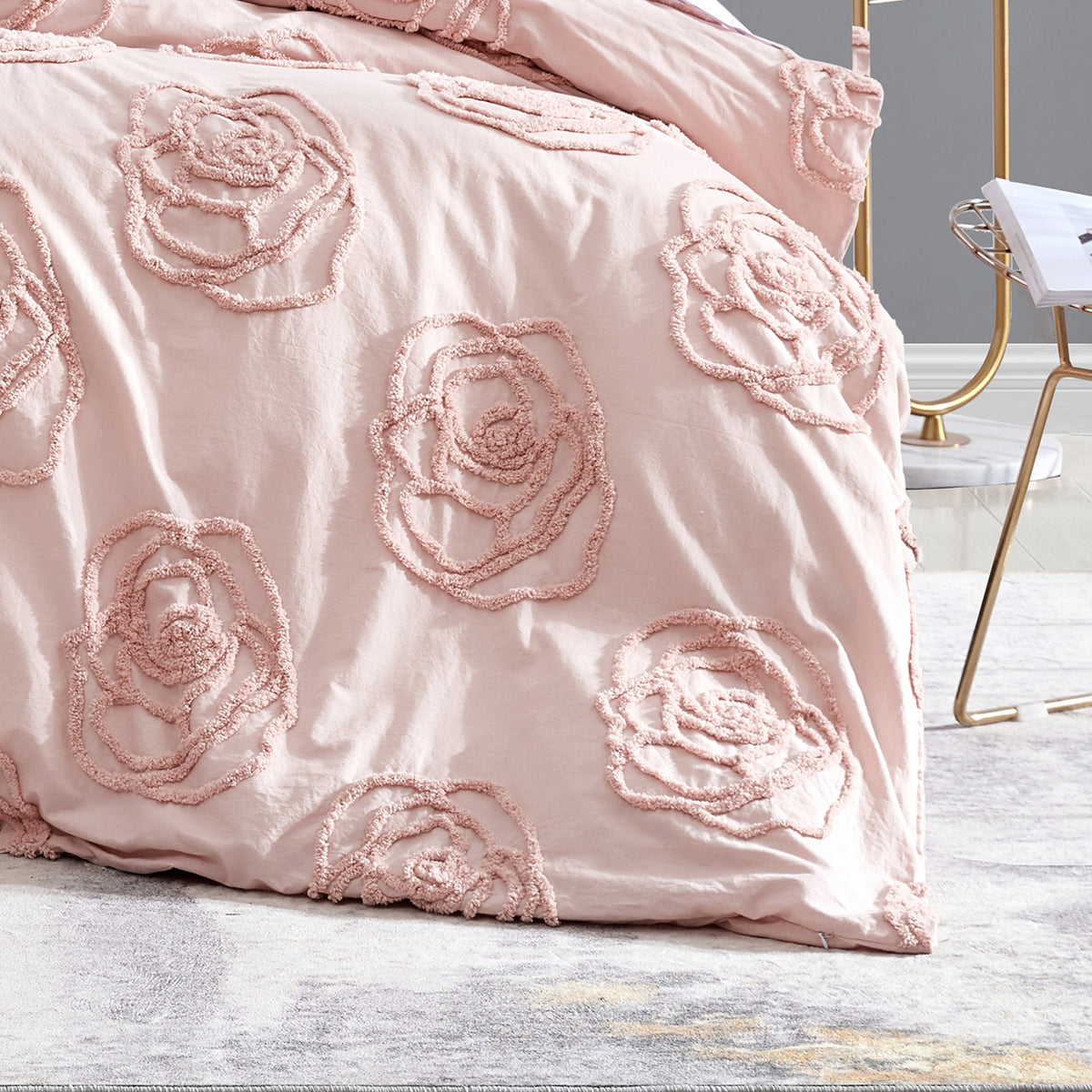 Betsey Johnson Rambling Rose Pink Twin - Dorm Room Essentials
