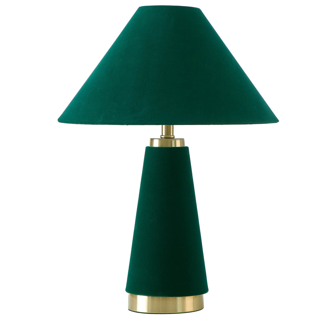 Rose Pink Velvet Table Lamp 19" H - Modern Table Lamp