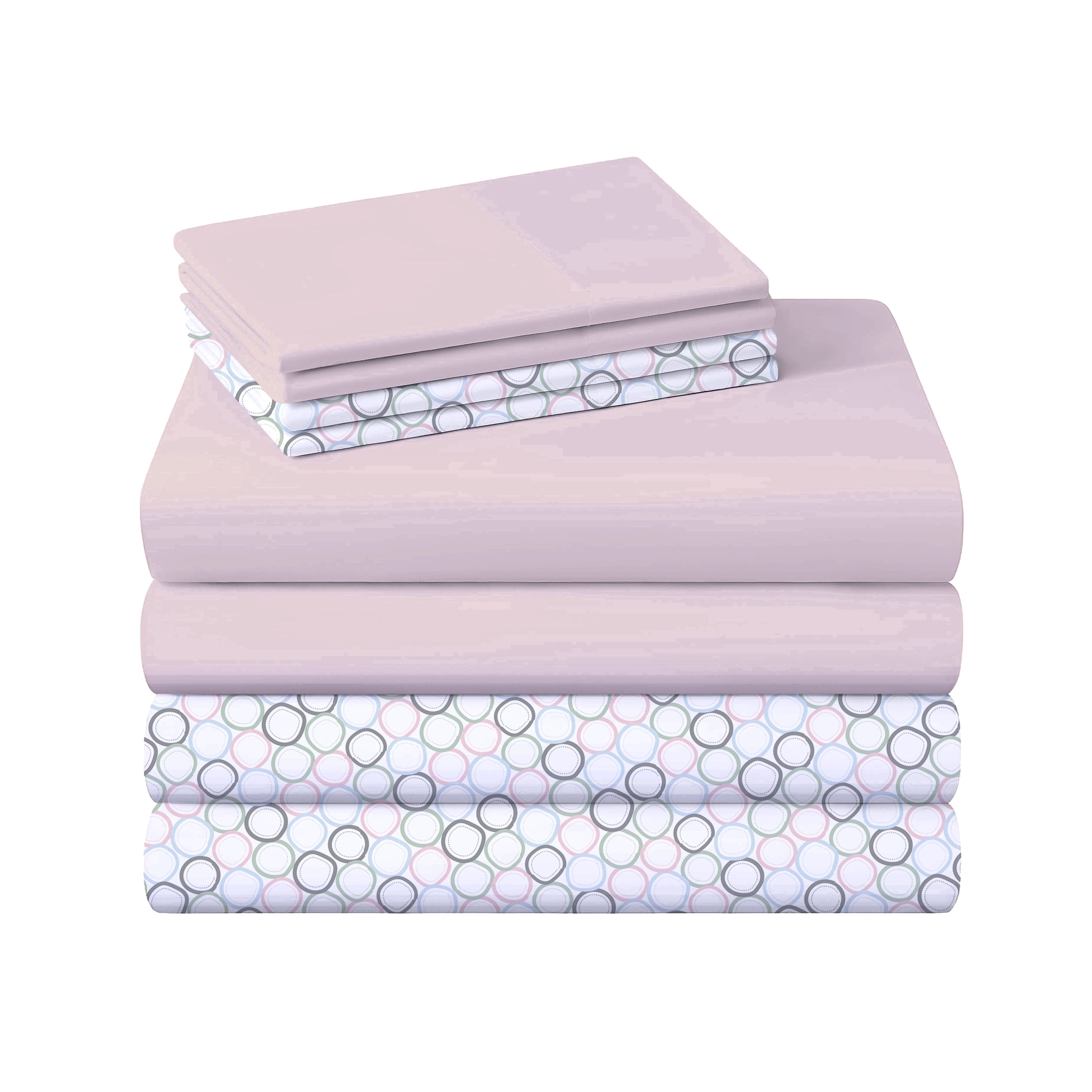 2-Pack Microfiber Sheet Set, One Print, - Soft Bed Sheet Set