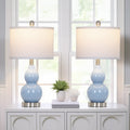 Cinkeda Double Gourd Ceramic Table - Modern Table Lamp