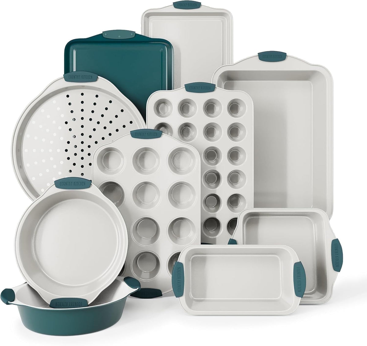 Bakeware Set, 10-Piece Nonstick - Kitchen Essentials