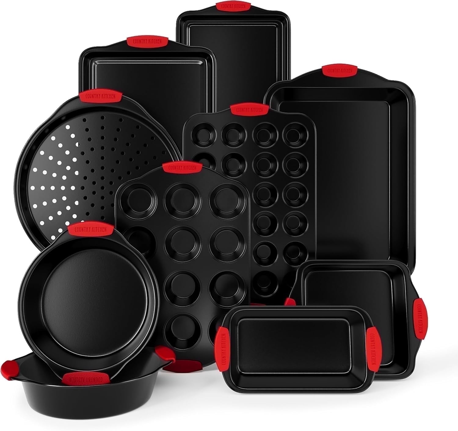 Bakeware Set, 10-Piece Nonstick - Kitchen Essentials
