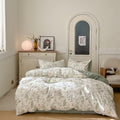 Floral Duvet Cover Queen Size 100% - Comforter Set