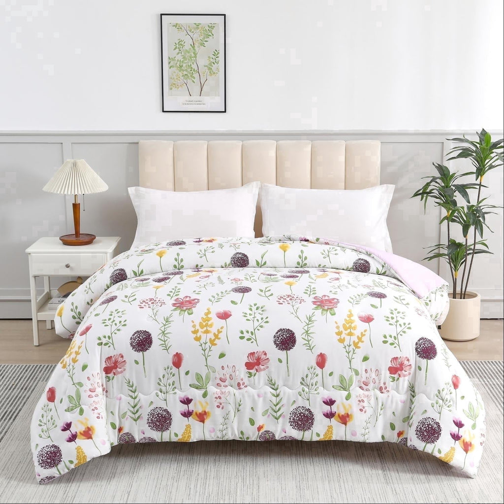 1 Piece Queen Comforter Floral - Comforter Set