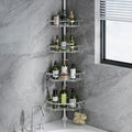 LazySpin 4-Tier Corner Shower Caddy - Dorm Room Essentials