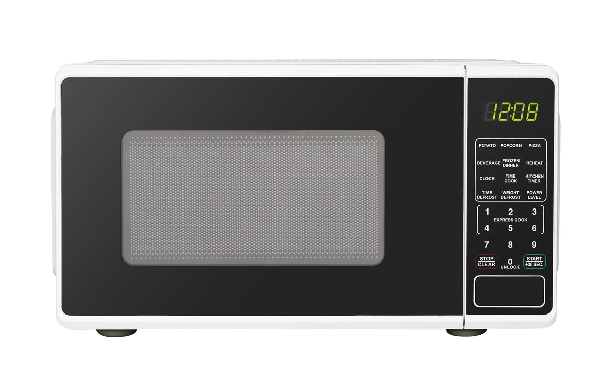 0.7 Cu ft Countertop Microwave Oven, - Dorm Room Essentials