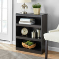 Framed 3-Shelf Bookcase with Adjustable - Bookcase Shelf