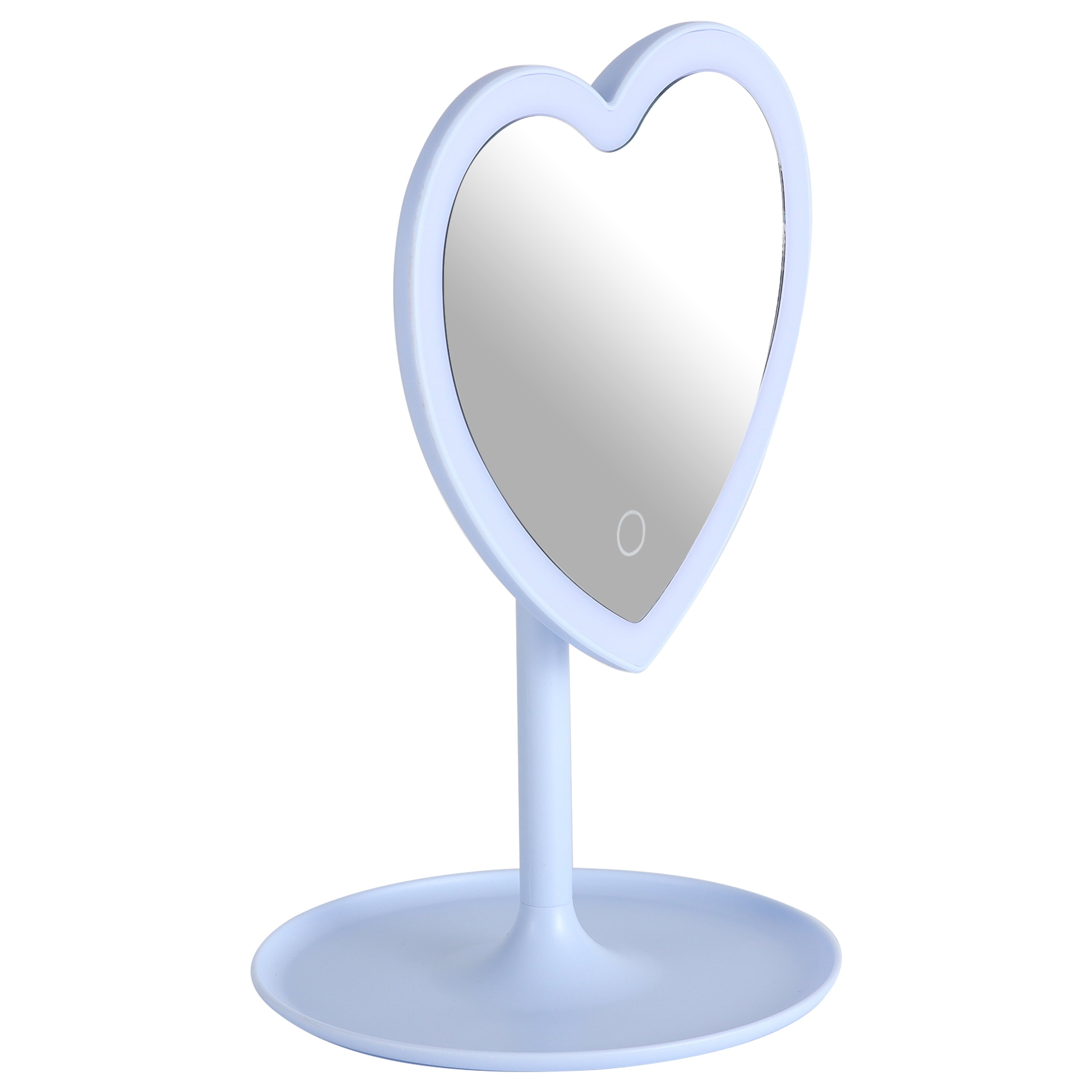 11.26" Tall Light Blue Plastic Frame - Full Length Mirror