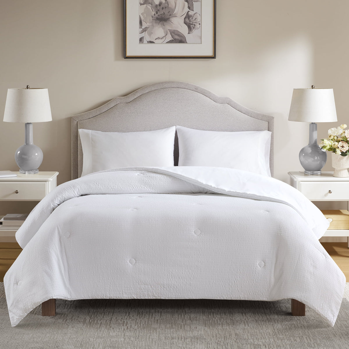 Full/Queen Comforter, Reversible Down - Waterproof Mattress