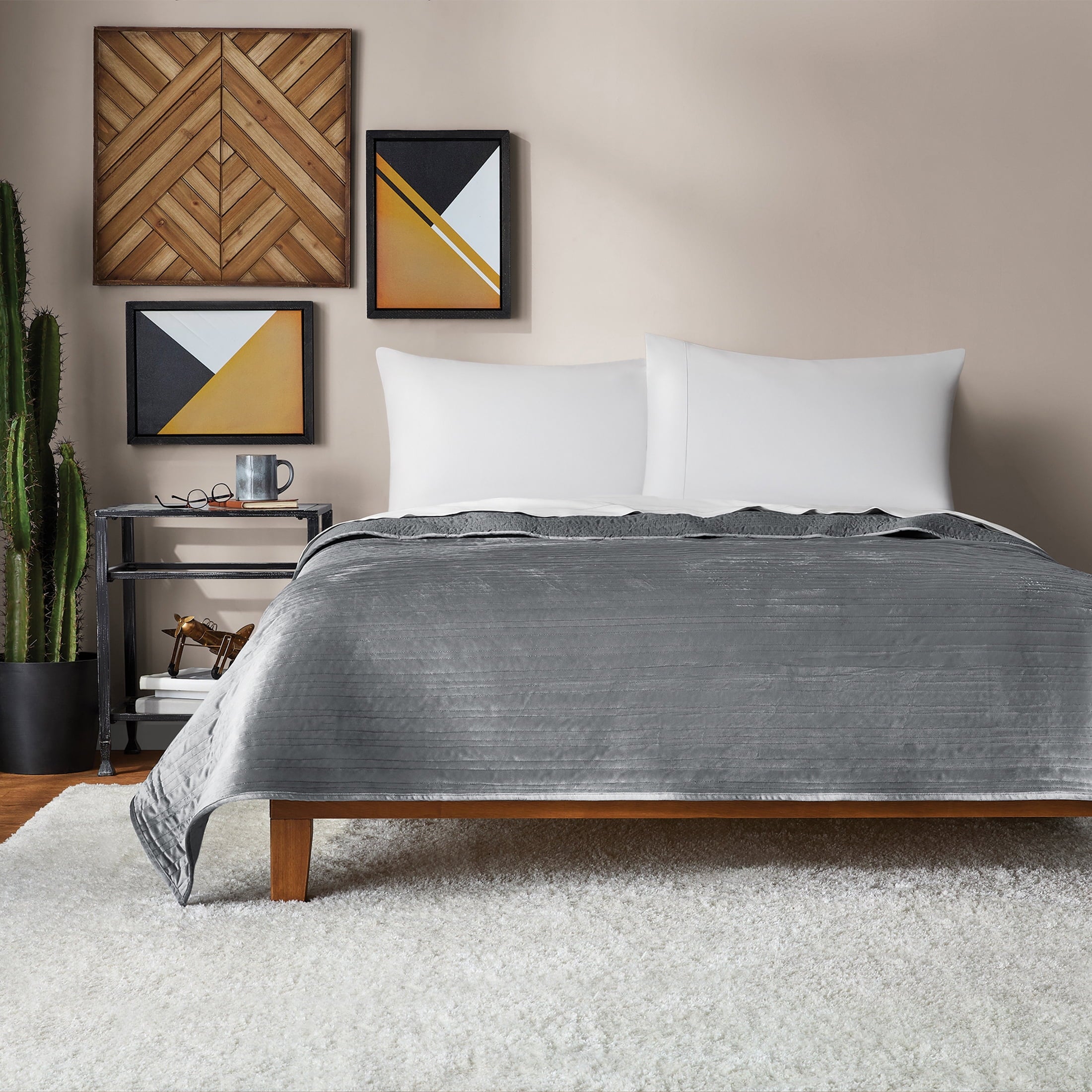Soft Velvet Quilt - Microfiber Quilt Set