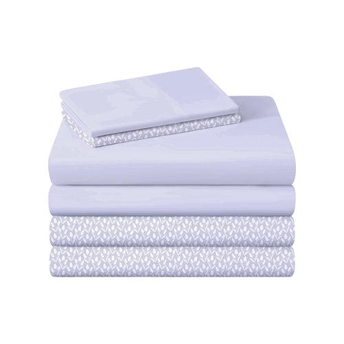 2-Pack Microfiber Sheet Set, One Print, - Soft Bed Sheet Set