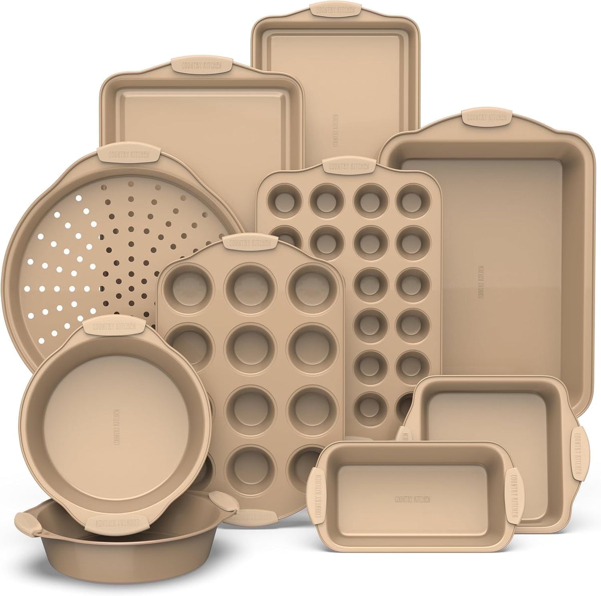 Bakeware Set, 10-Piece Nonstick - Kitchen Essentials