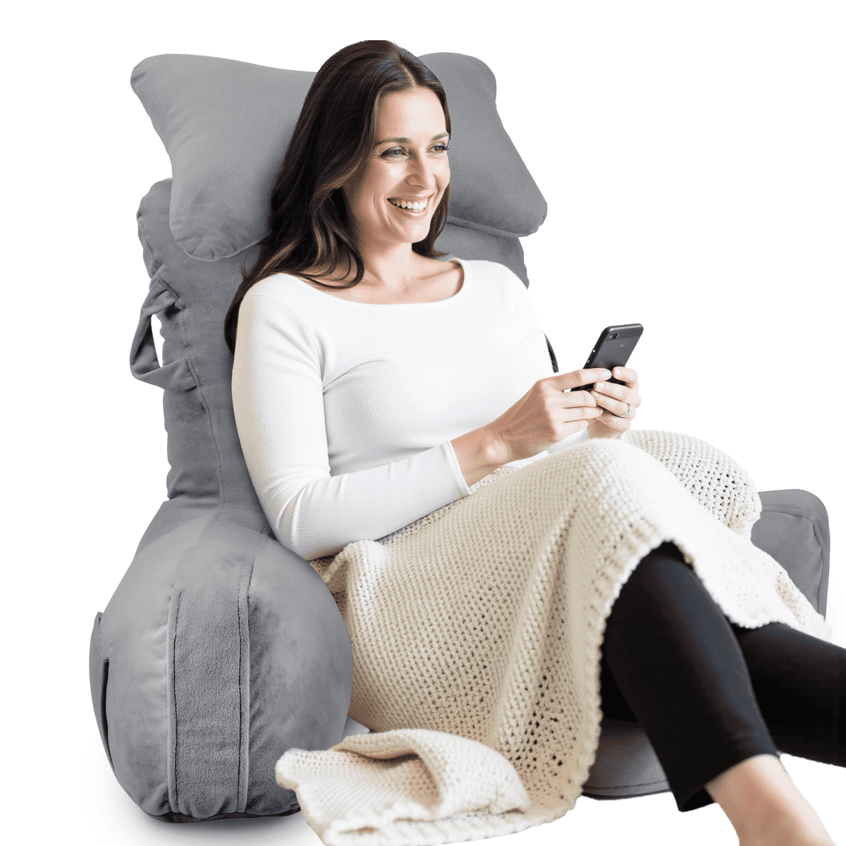 PHOGARY 31inch Reading Pillow for Bed - Reading Pillow