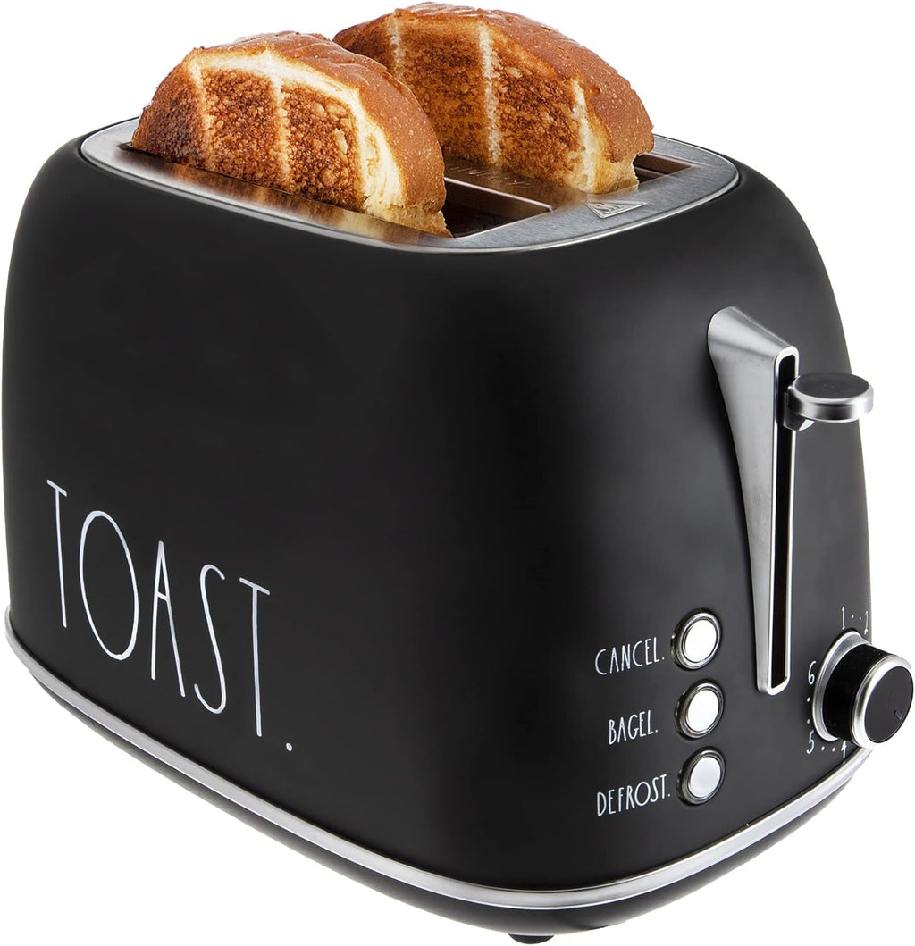 Rae Dunn 2-Slice Toaster, Stainless - Dorm Room Essentials