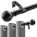 Single Curtain Rods for Windows 32 to - Adjustable Curtain Rod