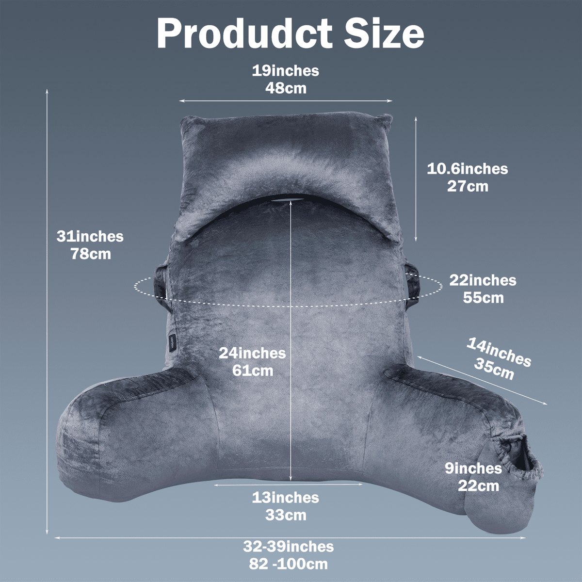 Reading Pillow, Extra Large 31" - Reading Pillow