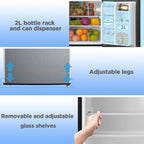 3.2 Cu Ft 2-Door Compact Refrigerator - Dorm Room Essentials