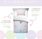 Hello Kitty and Friends Rainbow Ombre 2 - Microfiber Quilt Set