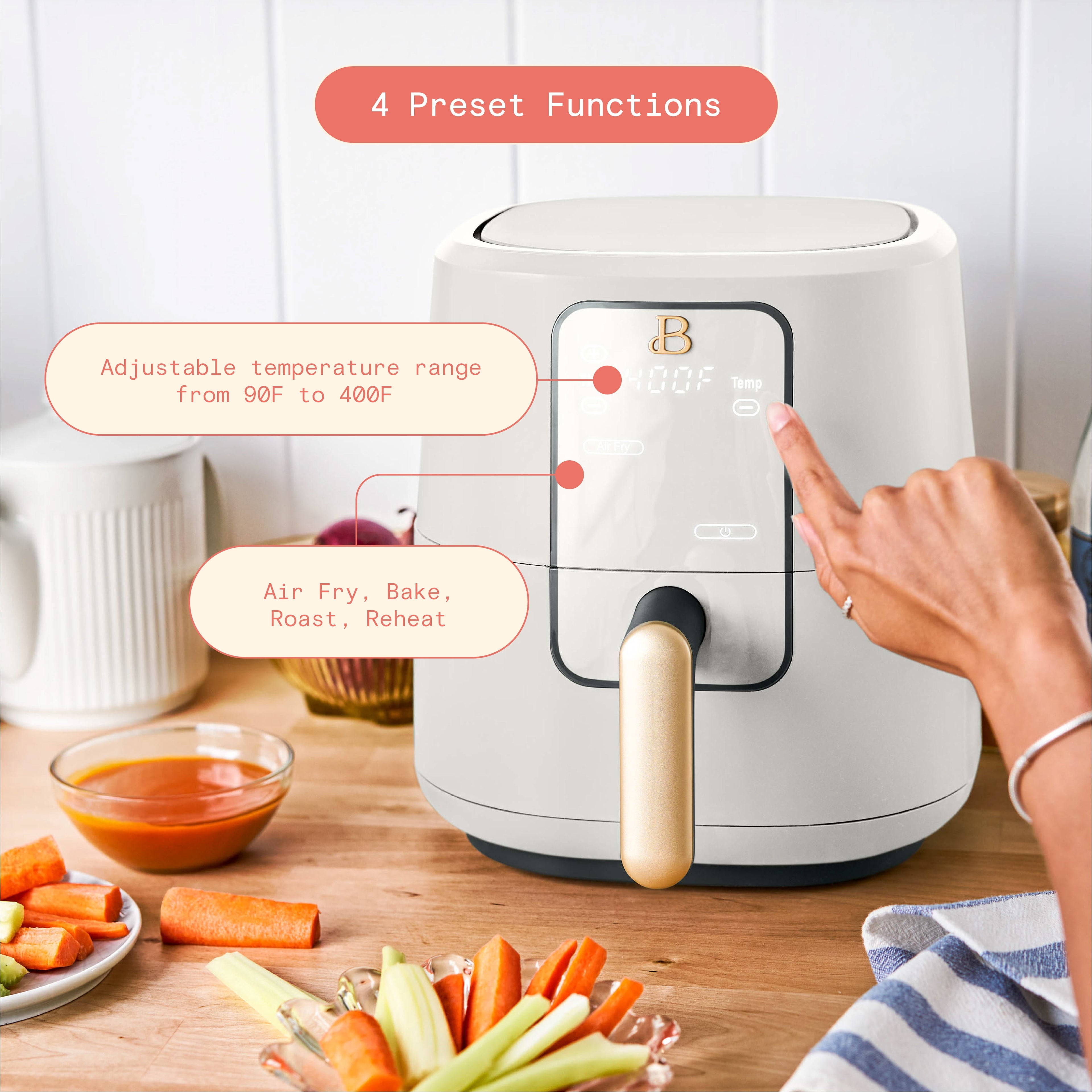 3 Qt Air Fryer with TurboCrisp - Air Fryer