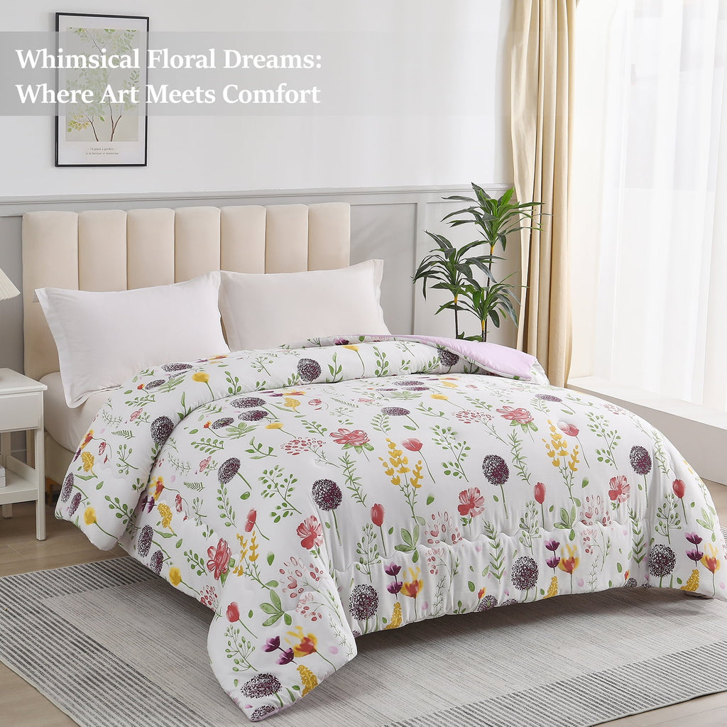 1 Piece Queen Comforter Floral - Comforter Set