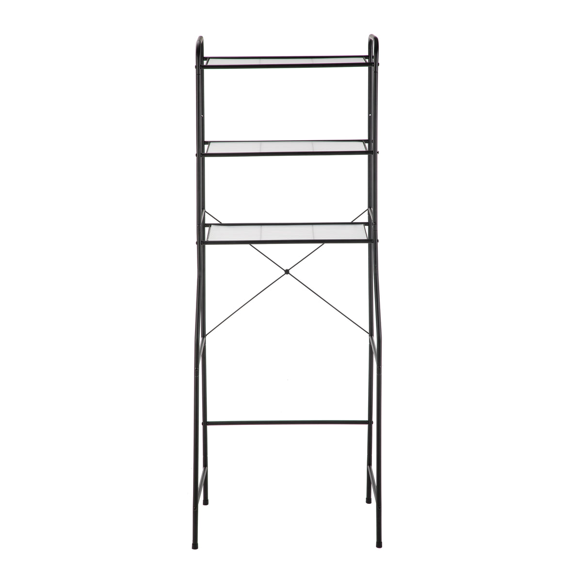 Over-the-Toilet Steel Storage Unit with - Bookcase Shelf