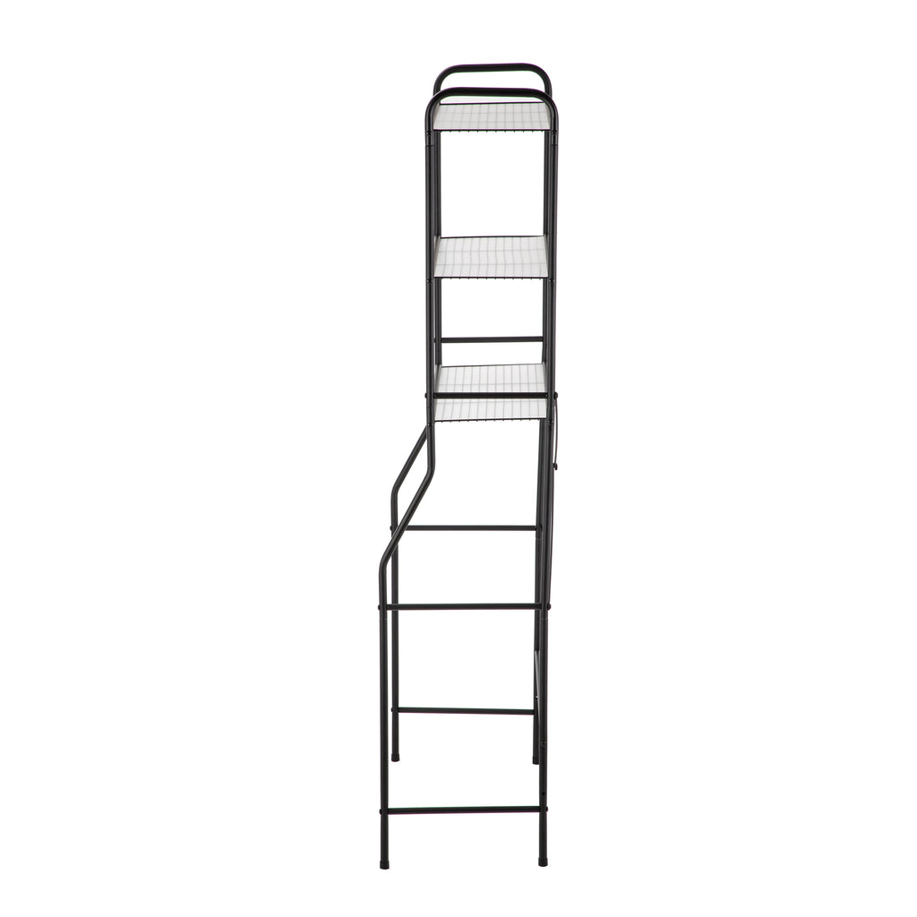 Over-the-Toilet Steel Storage Unit with - Bookcase Shelf