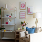 3 Pc Set Pink Western Theme Wall Art, - Dorm Room Essentials