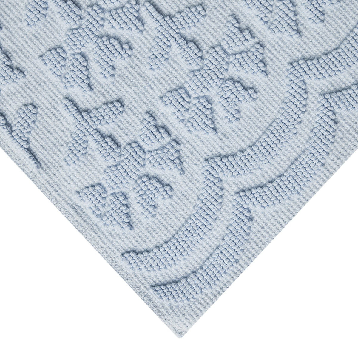 Floral Block Scallop 2 Piece Bath Rug - Washable Area Rug