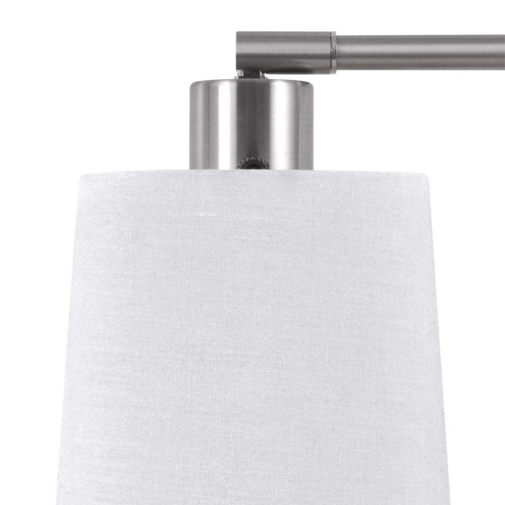 Modern Desk Lamp with Outlet, Brushed - Modern Table Lamp