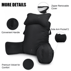 PHOGARY 31inch Reading Pillow for Bed - Reading Pillow