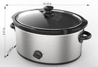 6 Quart Oval Slow Cooker, with - Kitchen Essentials