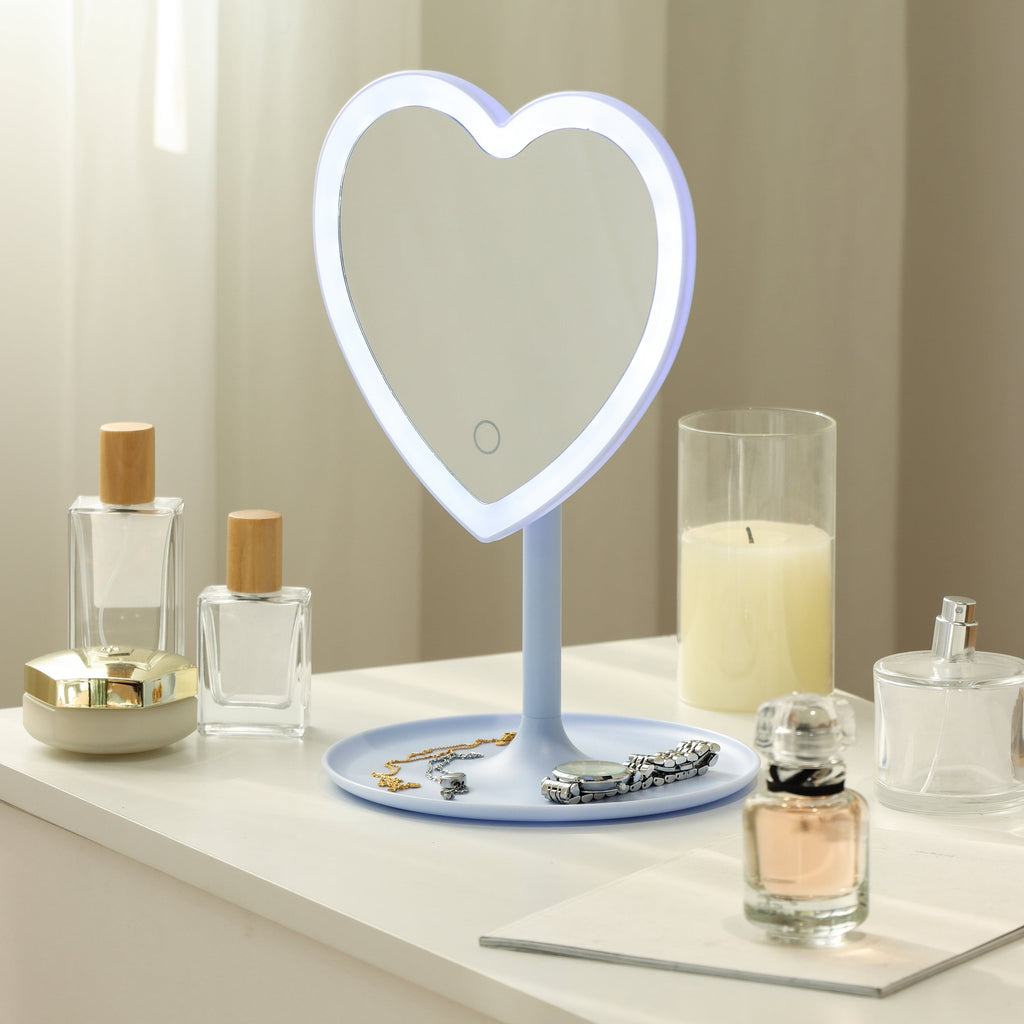 11.26" Tall Light Blue Plastic Frame - Full Length Mirror