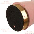 Rose Pink Velvet Table Lamp 19" H - Modern Table Lamp