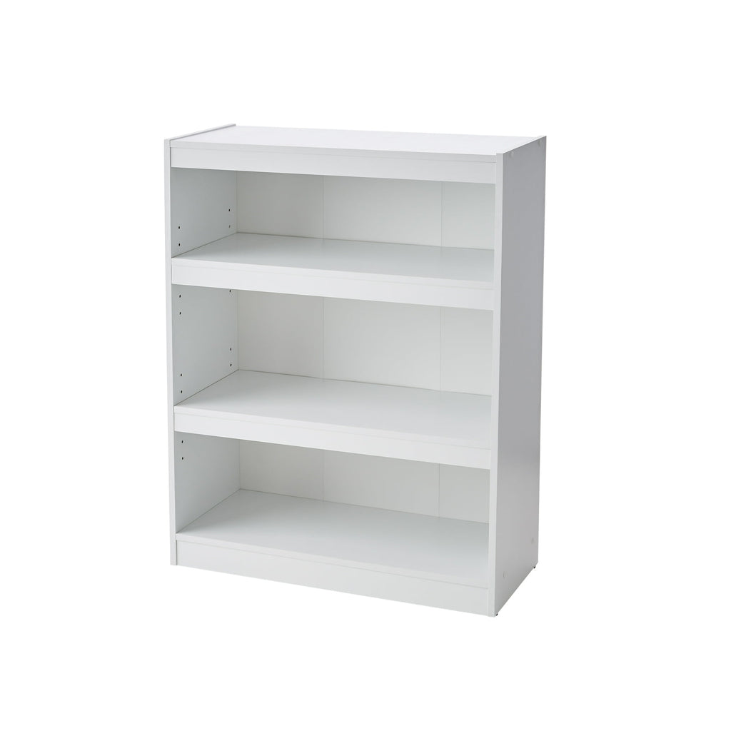 Framed 3-Shelf Bookcase with Adjustable - Bookcase Shelf