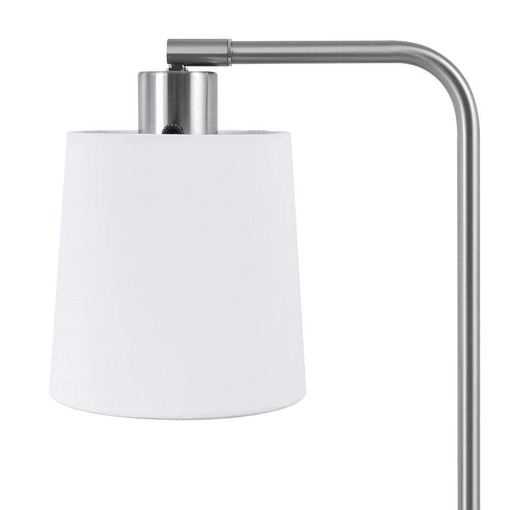 Modern Desk Lamp with Outlet, Brushed - Modern Table Lamp