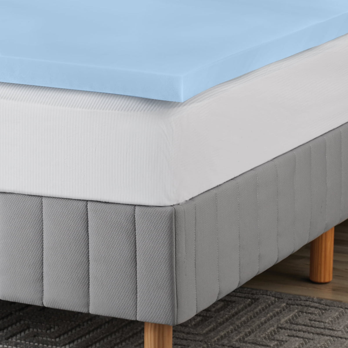 2" Memory Foam Mattress Topper - Cooling Mattress Topper