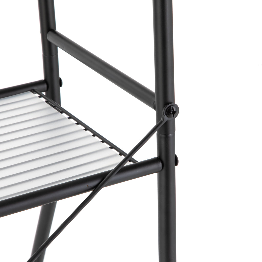 Over-the-Toilet Steel Storage Unit with - Bookcase Shelf