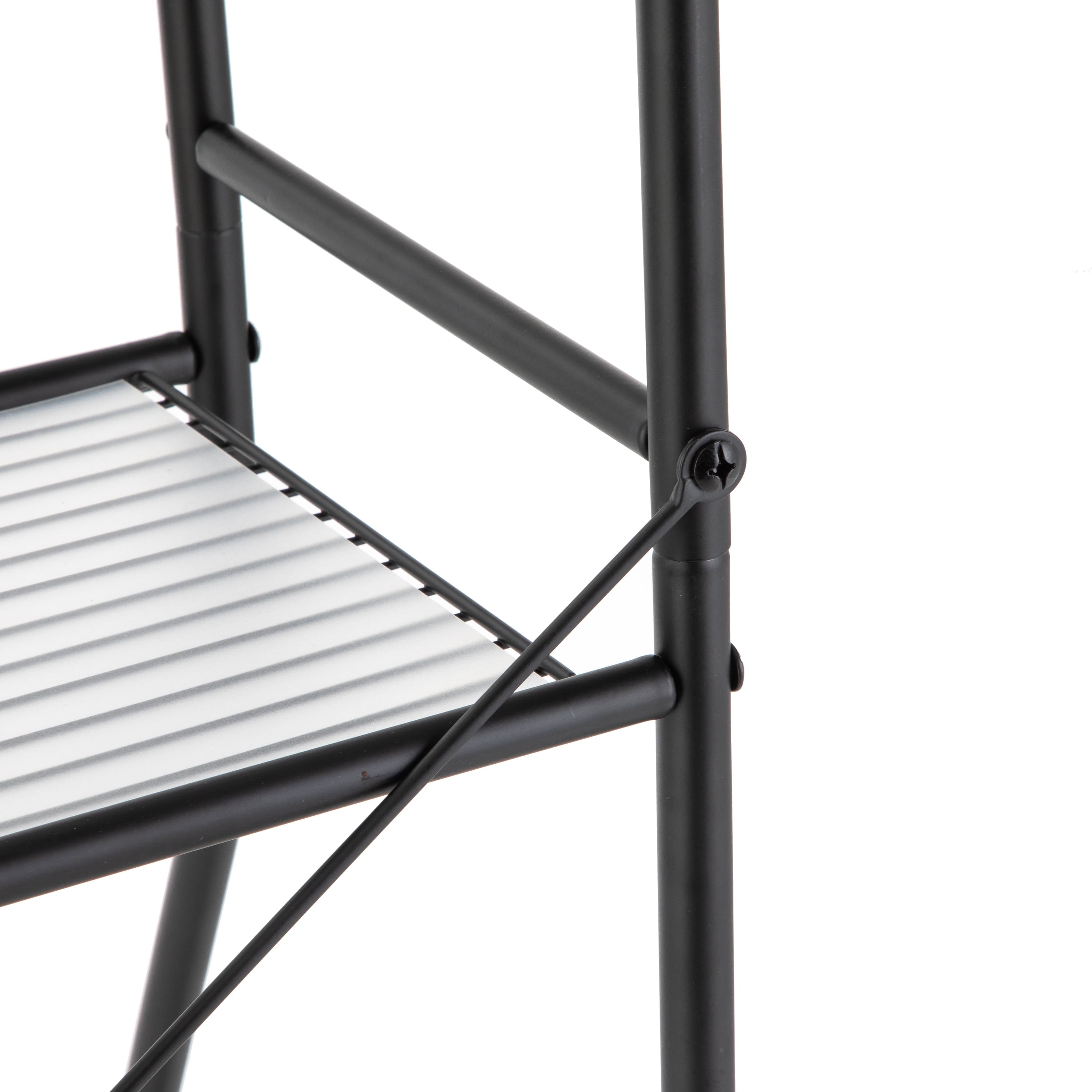 Over-the-Toilet Steel Storage Unit with - Bookcase Shelf