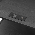 3 Drawer Fabric Nightstand with USB, - Dorm Room Essentials