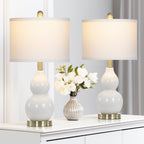 Cinkeda Double Gourd Ceramic Table - Modern Table Lamp