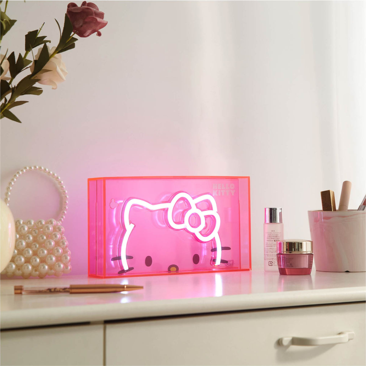 Hello Kitty 9" W x 5" H Acrylic LED - Dorm Room Essentials