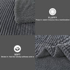 3 Piece Fleece Queen Comforter Set - - Comforter Set