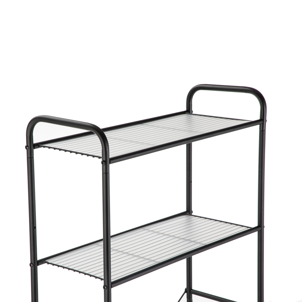Over-the-Toilet Steel Storage Unit with - Bookcase Shelf