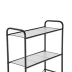 Over-the-Toilet Steel Storage Unit with - Bookcase Shelf