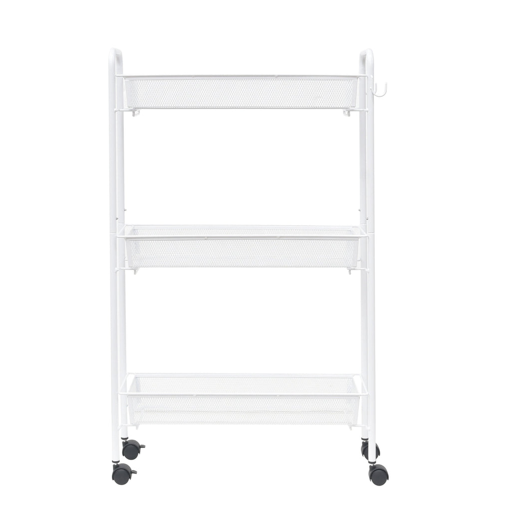 Slim 3-Tier Rolling Bathroom Storage - Cotton Bath Towel Set