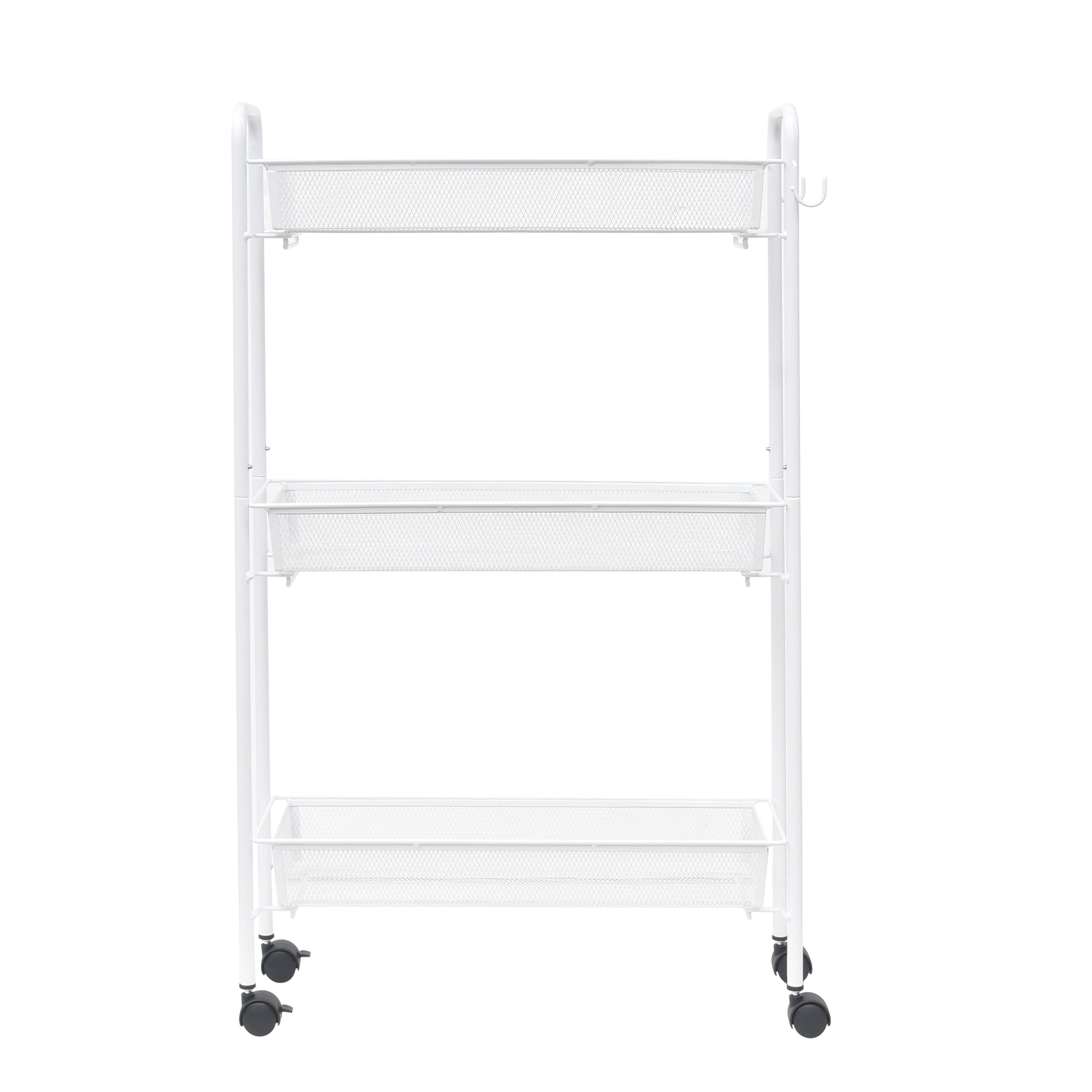 Slim 3-Tier Rolling Bathroom Storage - Cotton Bath Towel Set