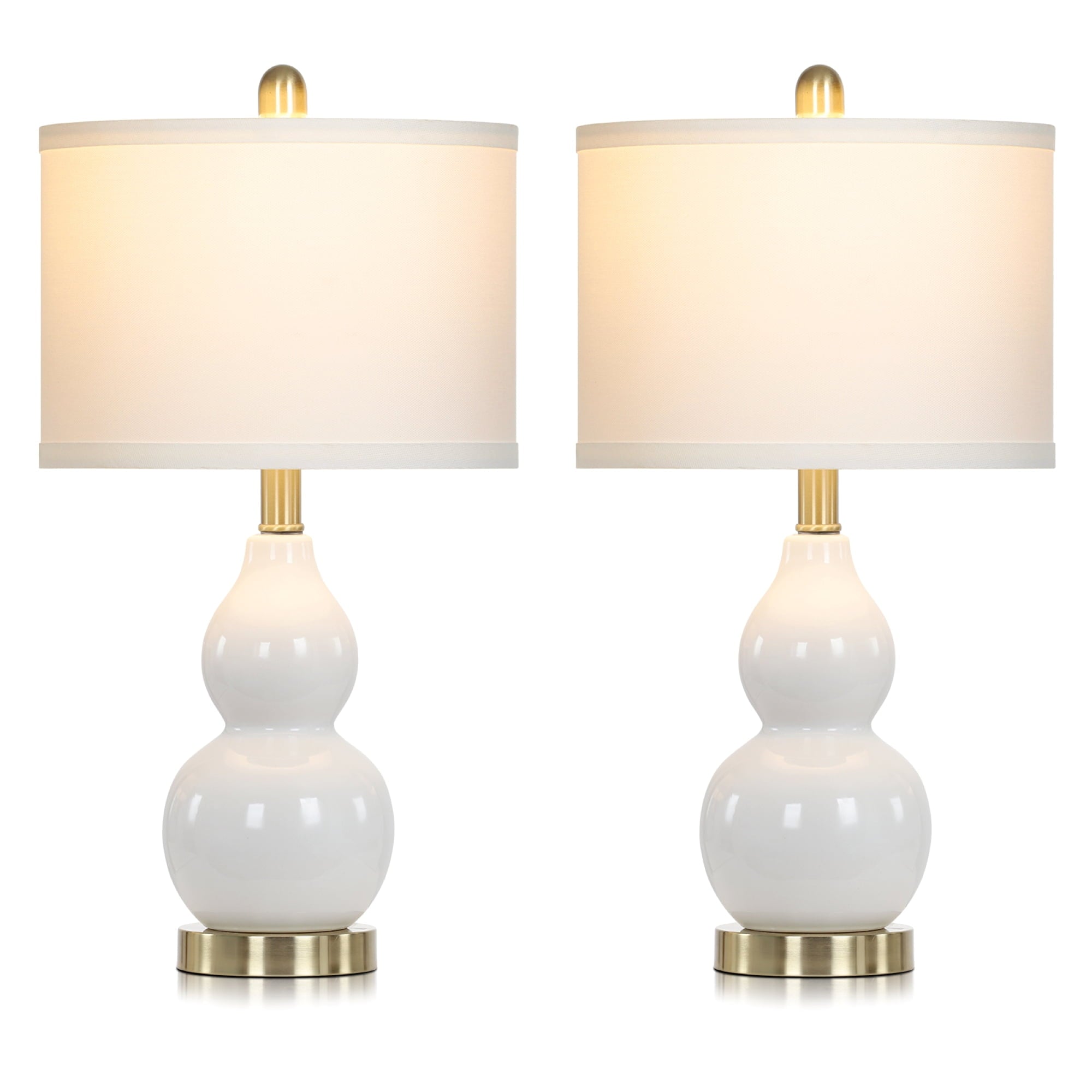 Cinkeda Double Gourd Ceramic Table - Modern Table Lamp