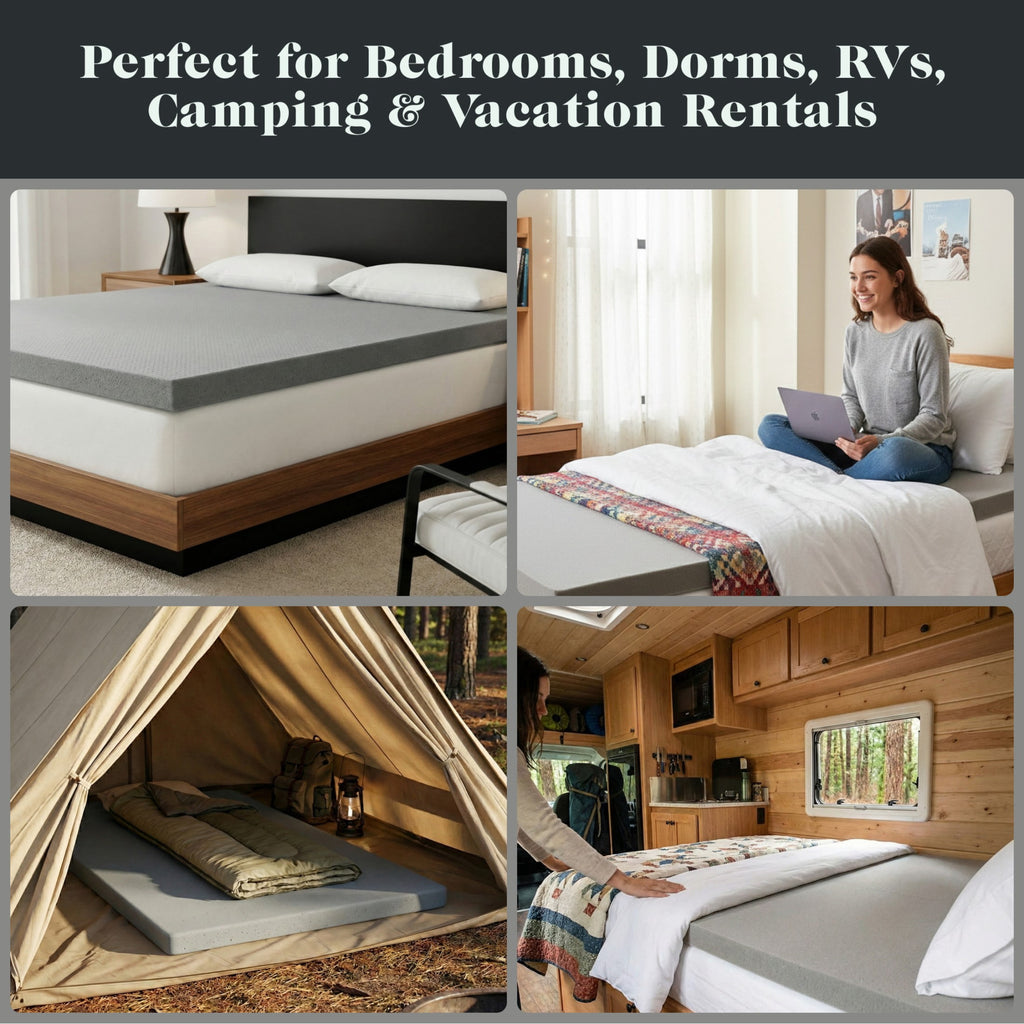 2" GlacierRest® with Graphite Memory - Cooling Mattress Topper