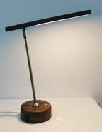 Modern LED Desk Lamp with Wood Grain - Modern Table Lamp
