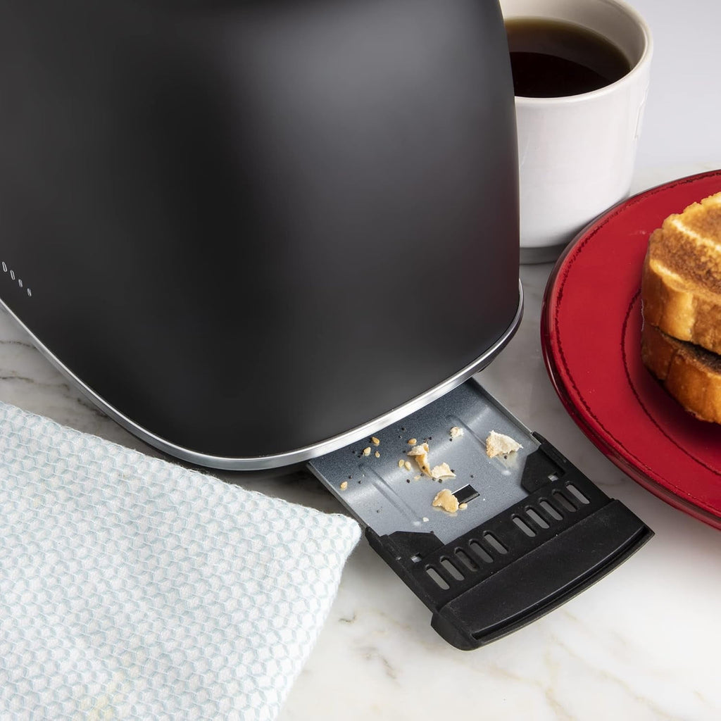 Rae Dunn 2-Slice Toaster, Stainless - Dorm Room Essentials